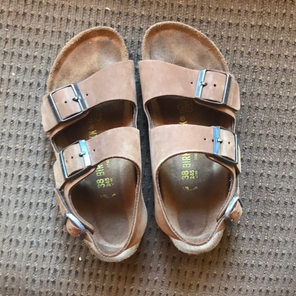 Birkenstock sandals with ankle strap